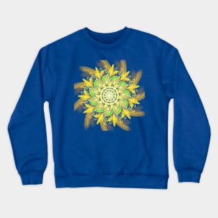 Yellow gold mandala Crewneck Sweatshirt